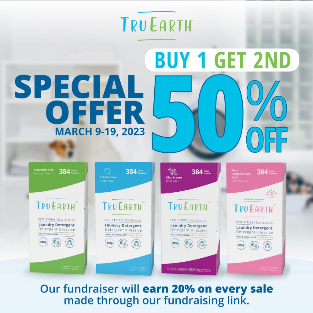 Tru Earth Buy 1 Get 2nd 50% off March 2023