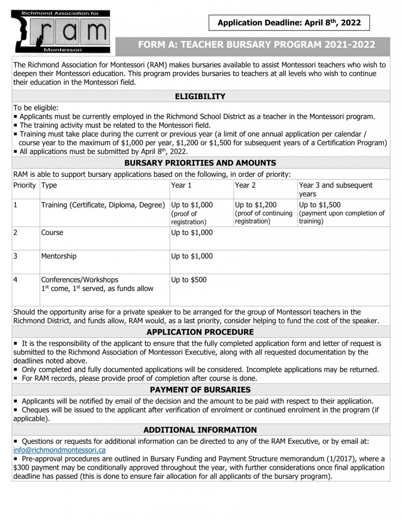 RAM TEACHER BURSARY FORM 2021-2022-1